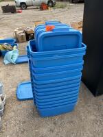Assortment of storage tubs
