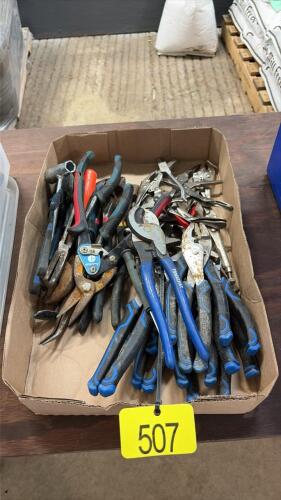 Assorted pliers
