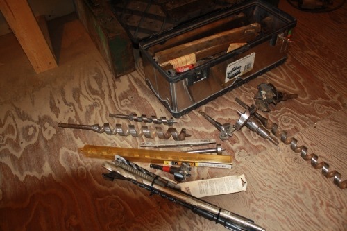 Large quantity of drill bits