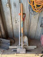 Broom, 2- squeegees, 2- scrapers and shovel