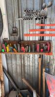 Assorted Screwdrivers, sockets and air ends
