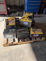 Assortment of used batteries