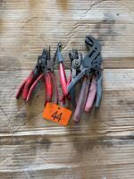 Assortment of snap ring pliers