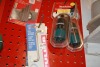 Large quantity of shop sundry w/ peg board & hooks, plumbing supplies, drill bits - 2