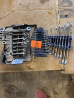 Assortment Flat wrenches and ratchet wrenches
