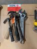 Assortment of hammers & wrenches