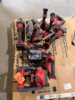 Assorted craftsman power tools with battery and charger