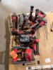 Assorted craftsman power tools with battery and charger