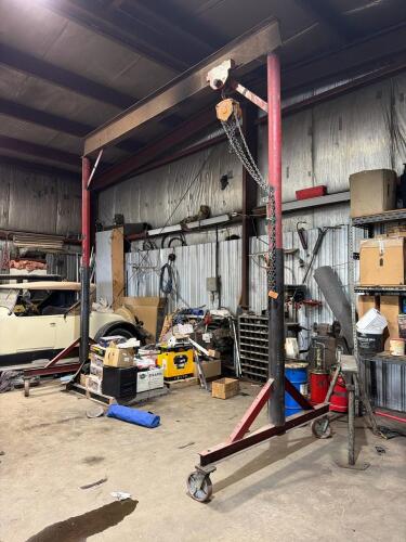 Overhead 3 ton shop hoist