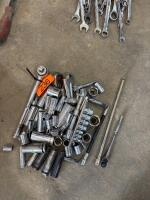 Assortment of ratchets and sockets