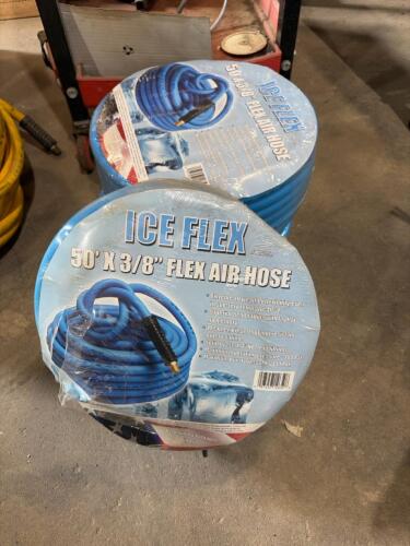 3- 50&rsquo;x3/8&rdquo; Flex air hose (new)
