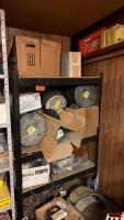 Shelf of truck parts, contents included