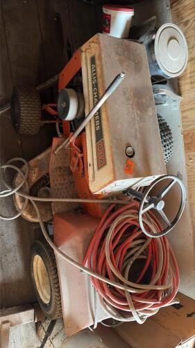 Allis chalmers 410 tractor mower and tiller
