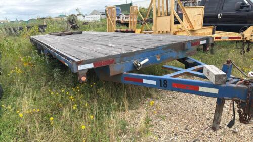 24&rsquo; homemade heavy duty pintle hitch trailer w/ramps