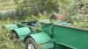 Tridem Trailer frame w/ 5th wheel plate at back - 2