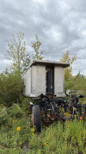 Walinga aluminum truck box on partial frame