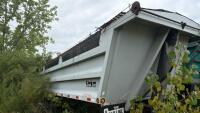 Load line tandem axle end dump gravel trailer