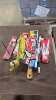 Assorted blades and tools