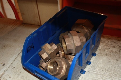 quantity of brass unions