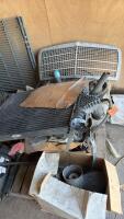 Pallet of vehicle parts and air hose