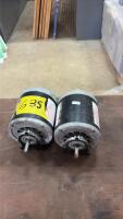 2- electric motors (1/4 hp)