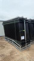 24 pieces of 10ft galvanized fencing