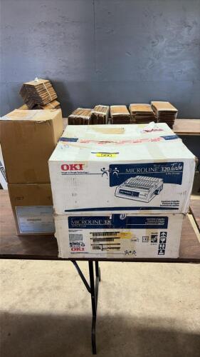 2- printers (microline 320) with paper rolls