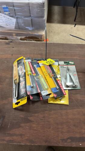 Nut drivers, chisels, vice grips