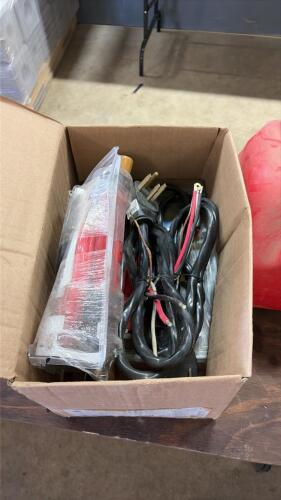 Assorted electrical and paint supplies