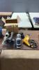 Drill, cordless saw with battery , cordless compressor