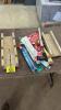 Router bits, saw, mitre boxes
