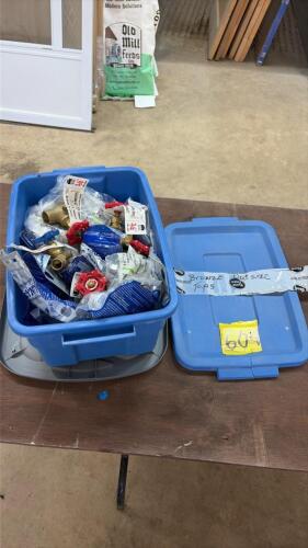 Brass and plastic plumbing fittings