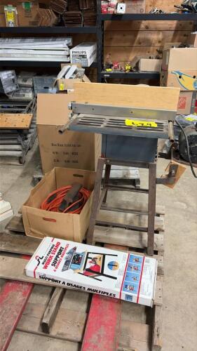 Table saw, stand and cord