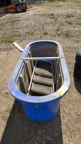 Water trough, step ladder