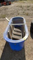 Water trough, step ladder