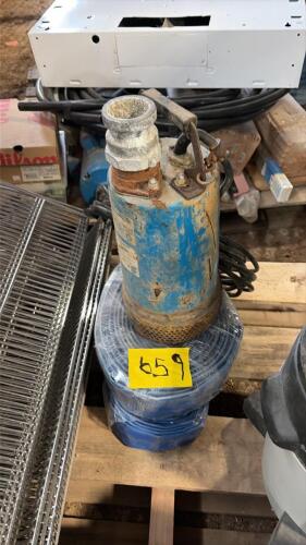 Trash pump, lay flat hose