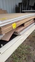 Approx 25 sheets assorted size plywood and subfloor