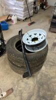 2- 265/65R18, steel rim, f250 f350 weight frame