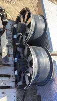 Chevy running boards and truck tool box and rims