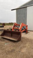 Kubota 796 loader with smooth bucket