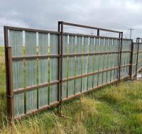 2-24ft windbreak panels