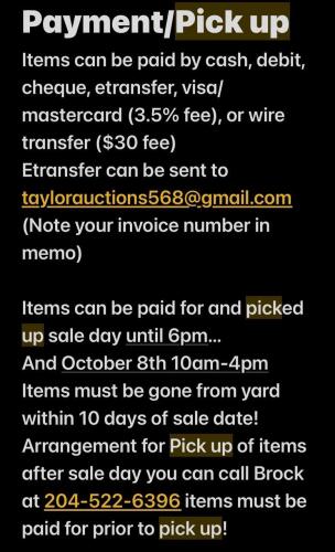Payment & Pick Up