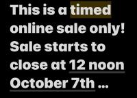 Timed online only