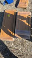 Cabinet doors assorted size two different colours