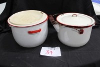 enamel ware stock pots