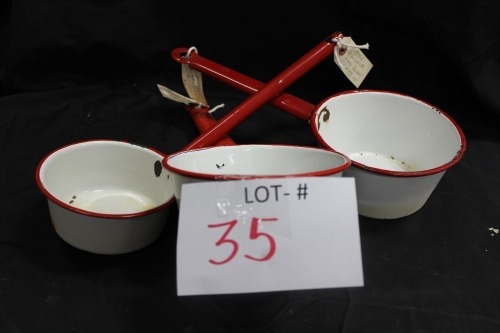 enamel ware water ladels