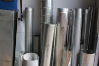 NEW Large quantity of round aluminum piping
