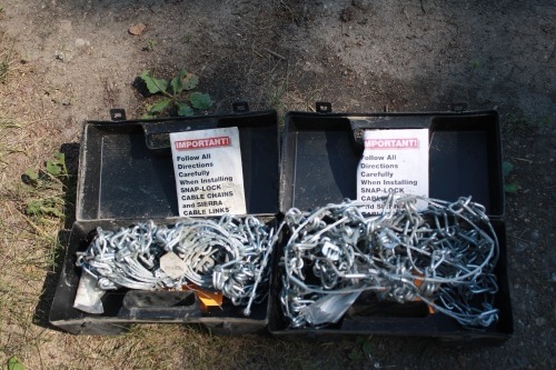 2 - sets of tire chains