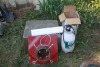 Christmas tree stand, light, sprayer