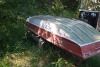 Aluminum fishing boat w/ 12volt Shakespeare trolling motor (25 lb thrust, aluminum paddles - 2